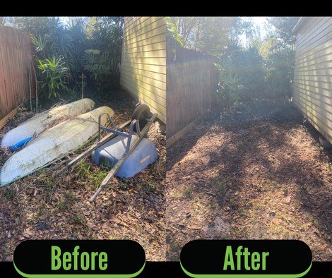 Deland Deltona Orange City Debary Osteen Yard Debris Removal Before 1