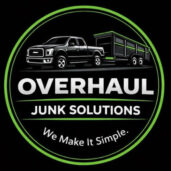 overhaul junk solutions junk removal logo deland, deltona, debary, lake helen, osteen, deleon springs fl
